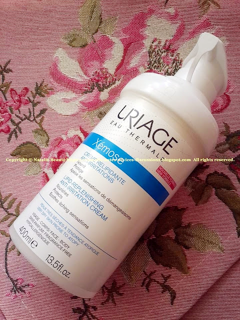 XÉMOSE Cleansing Soothing Oil and XÉMOSE Lipid-Replenishing Anti-Irritation Cream by URIAGE review and photos NATALIE BEAUTE