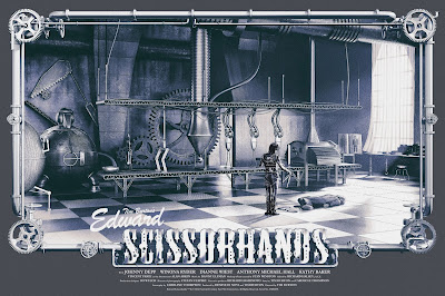 Edward Scissorhands Movie Poster Regular Edition Screen Print by Chris Skinner x Grey Matter Art