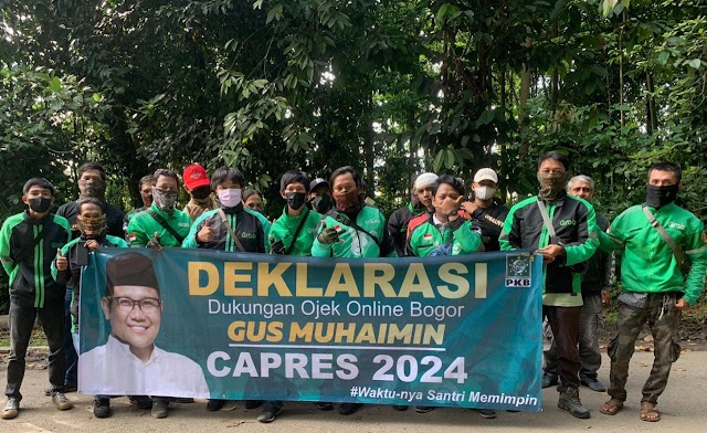 Ojek online (Ojol) Bogor Deklarasikan Dukungan untuk Gus Muhaimin Nyapres di 2024