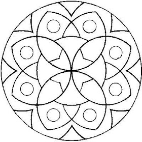 molde risco mandala