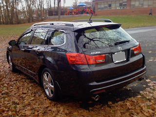 TSX Wagon and Autumn Leaves