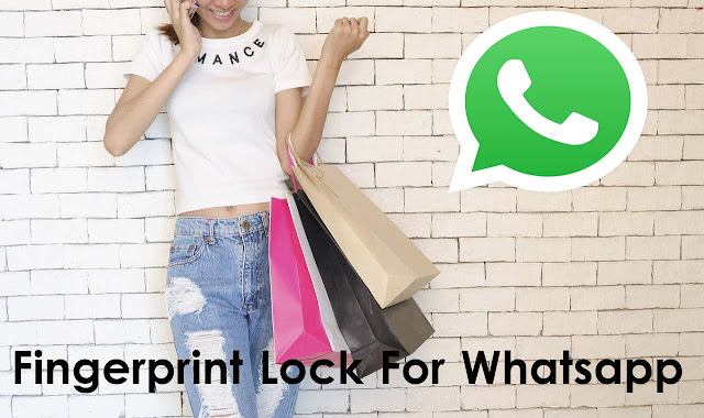 Enable fingerprint lock for whatsapp in Hindi