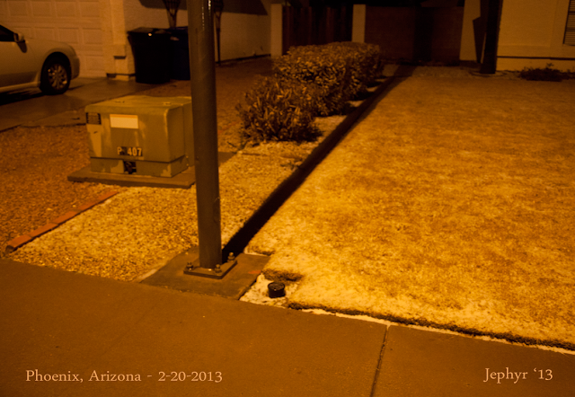 2013 Snow in Phoenix Arizona - Image by Jephyr