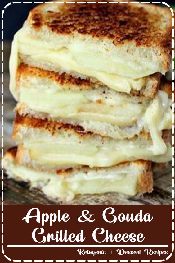 Apple & Gouda Grilled Cheese is perfect for fall and those granny smith apples! Savory and delicious!