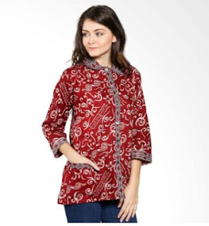 Contoh Baju Batik Formal Wanita