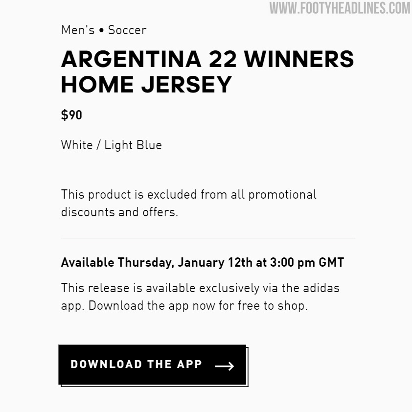 Adidas Argentina 3-Star Kit Released - Again Sold Out Within Minutes in  Argentina - Footy Headlines