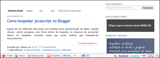 Barra no DB Toolbar