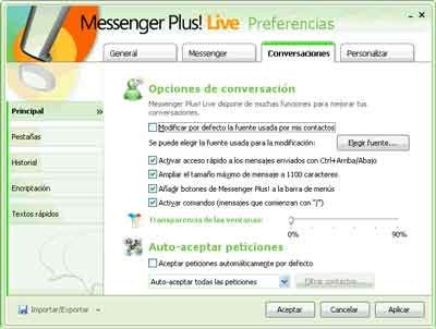 Descargar Messenger Plus Live 4.84.382 gratis