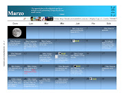Calendario Astronómico 2012 Marzo. Hola, Este el el calendario astronómico .