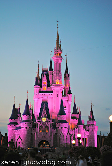 Magic Kingdom Castle at Sunset, Serenity Now blog