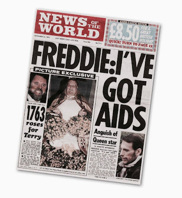 Freddie Mercury anunció públicamente que era portador del virus del SIDA