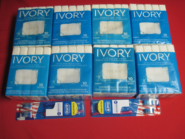 Ivory Soap for Operation Christmas Child shoeboxes.