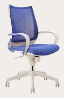 Sweetwater Blue Mesh Back Office Chair by Woodstock