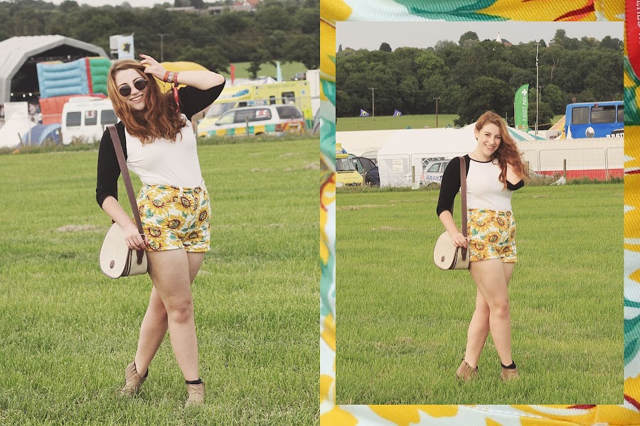 it's cohen - uk style blog: brownstock music festival 2013, american apparel sunflower shorts