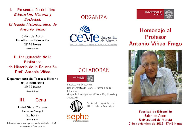 Homenaje al Profesor Antonio Viñao Frago