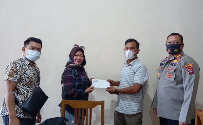 Kapolres Padang Pariaman AKBP Dian Nugraha Datangi Sekretaris LAMI, Bantu Korban Kebakaran