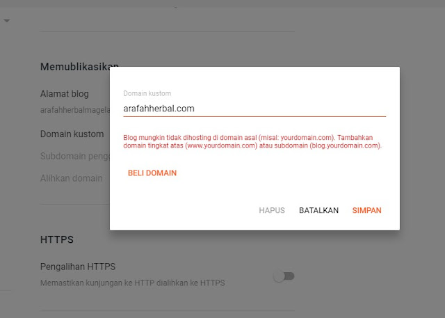 Custom Domain Blogspot Dengan WWW