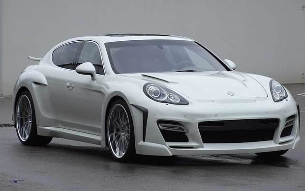 New Porsche Panamera White one of the kinds of cars made by Porsche