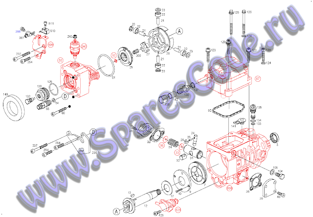 0 460 404 971, 0460404971, Distributor injection pump, VE4/10E2250R510-3