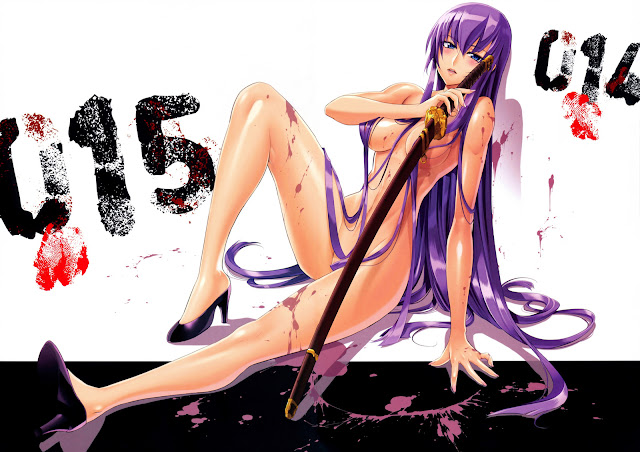   Highschool of the Dead Saeko Busujima Anime Sexy Girl Hot Samurai Sword HD Wallpaper Desktop Background