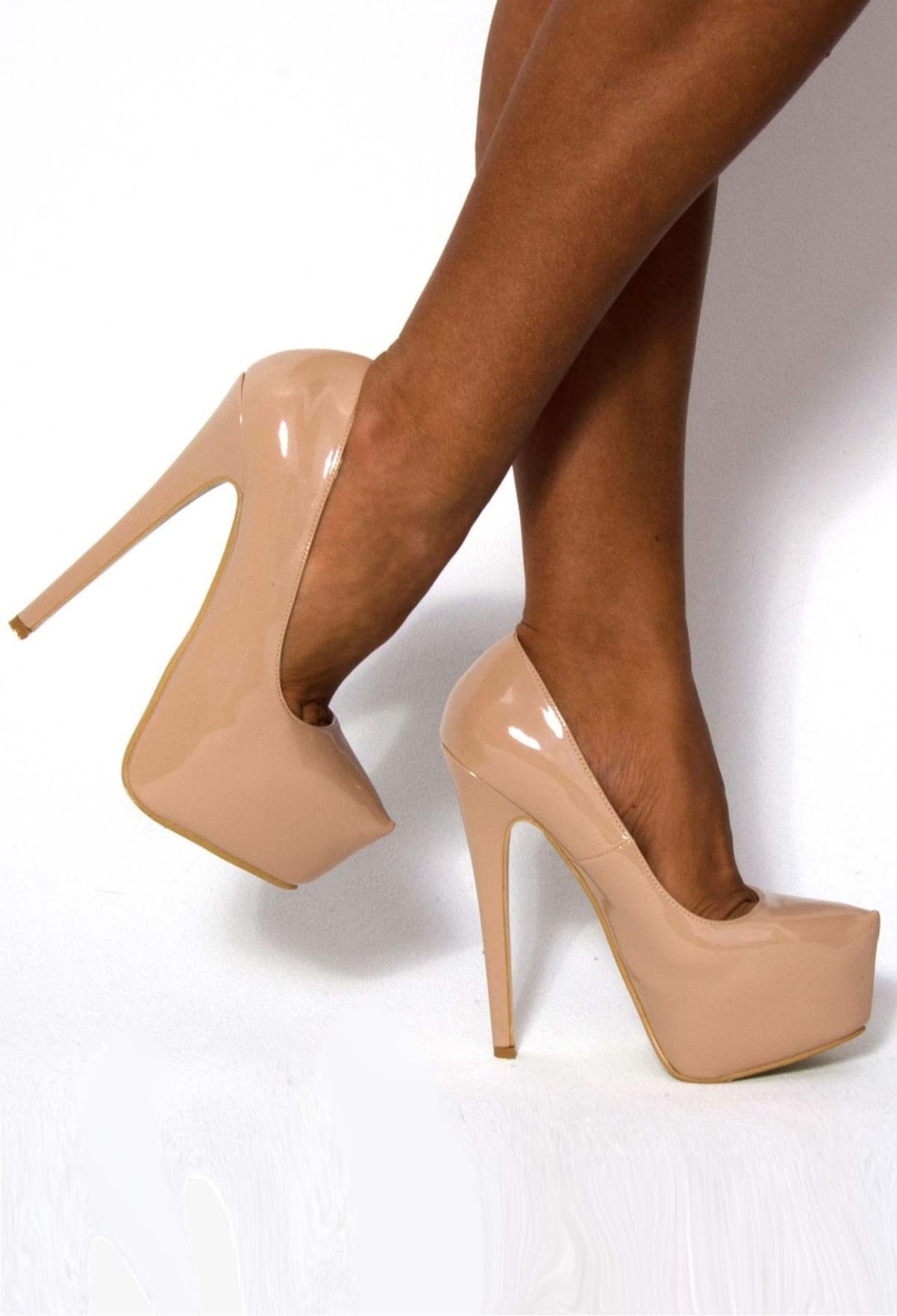 Nude Platform Heels - High Heels Shop all Women