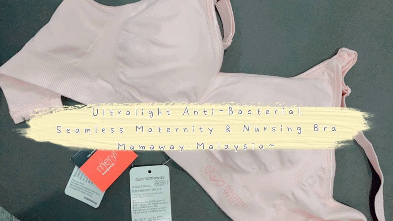 Ultralight Anti-bacterial Seamless Maternity & Nursing Bra Mamaway Malaysia