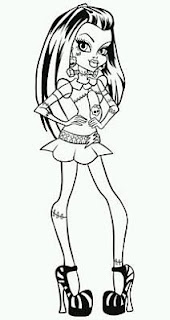 Monster High, Dibujos para Colorear, parte 1