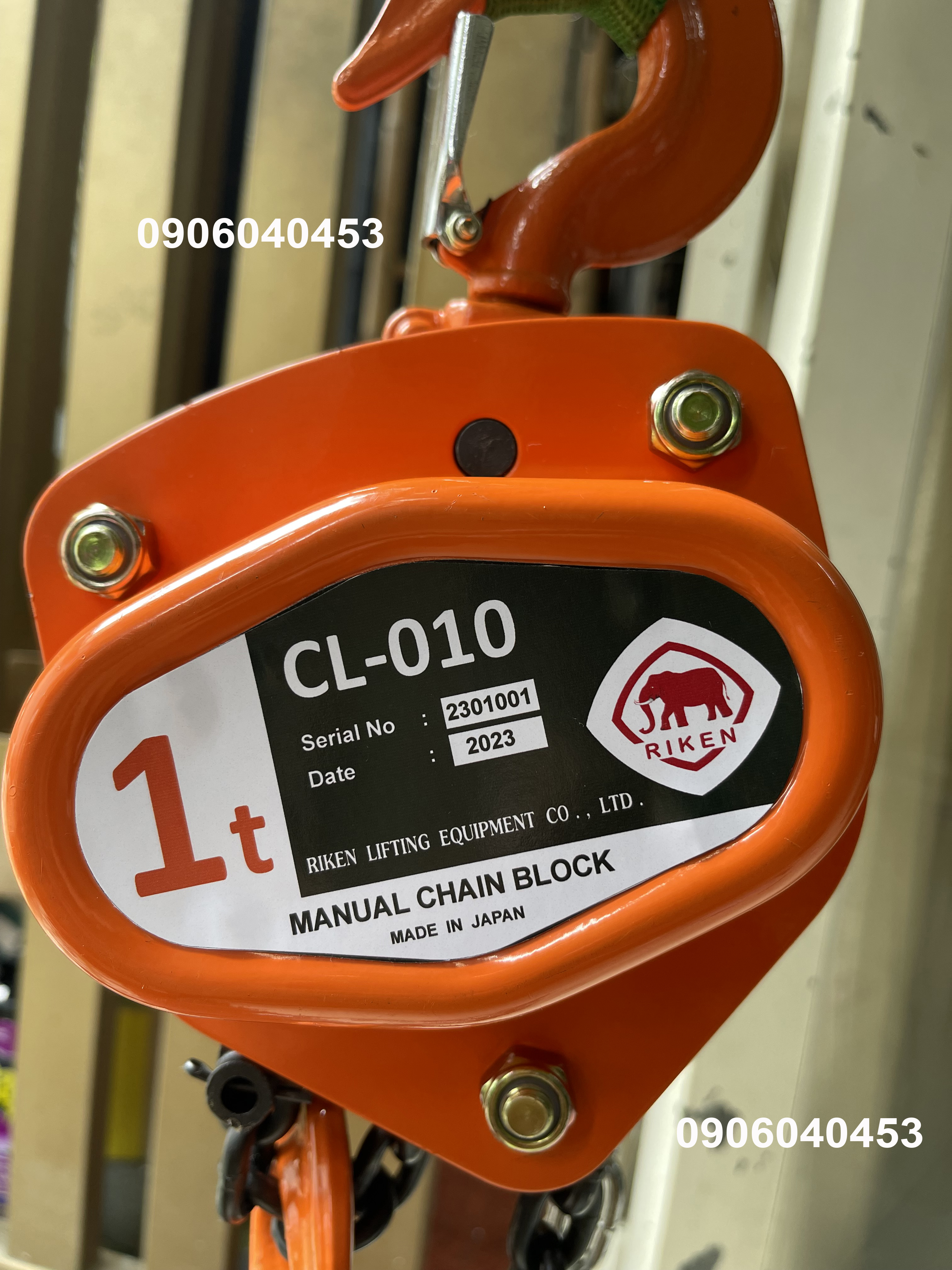 Pa lăng kéo tay Riken 1 tấn CL010 / CL010 Riken Manual Chain Hoist