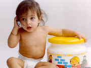 baby wallpaperbaby girl wallpaper (cute baby talking on phone)
