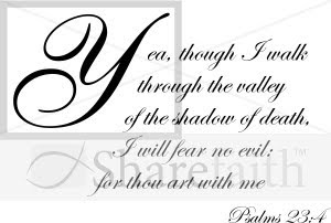 Psalm 23:4 covering page picture