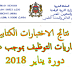 نتائج الاختبارات الكتابية لمبارايات التوظيف بموجب عقود دورة 2018