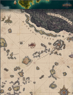 Pillars of Eternity II Deadfire - unofficial world map