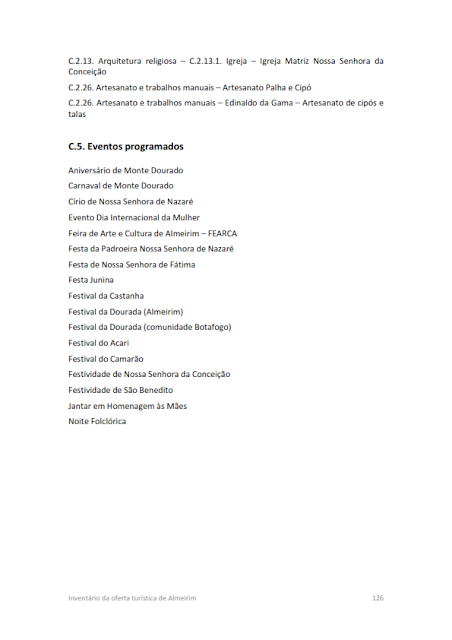 INVENTÁRIO DA OFERTA TURÍSTICA HIERARQUIZAÇÃO DE ATRATIVOS DIAGNÓSTICO DA INFRAESTRUTURA DE TURISMO RELATÓRIO DE OPORTUNIDADES DE NEGÓCIOS 2014.1. -  Anexo 3: Matrizes de hierarquização dos atrativos