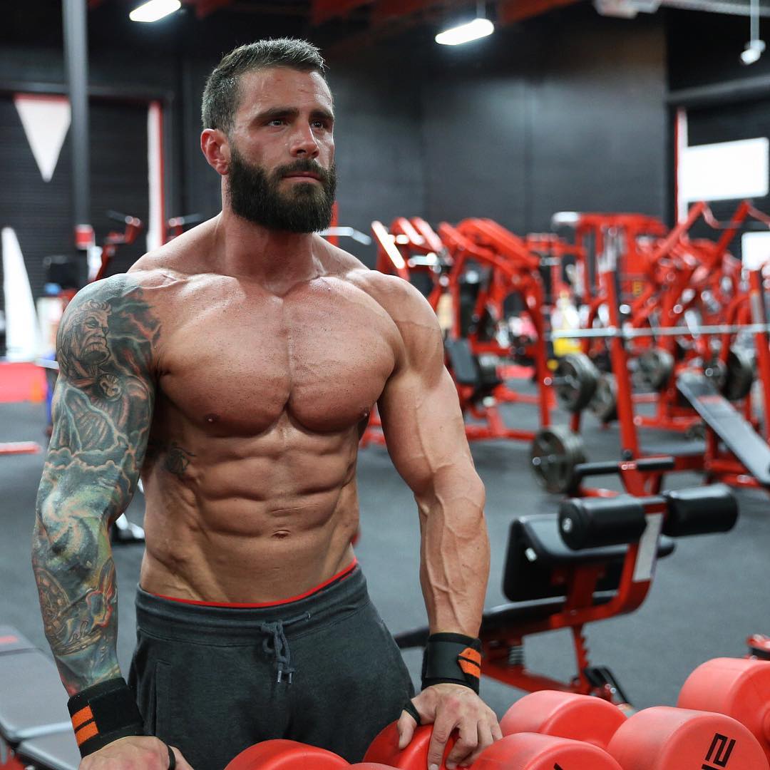 strong-hot-man-gym-parker-egerton-beard-dad-arm-tattoo-straight-alpha-hunk