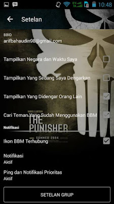 BBM Mod The Punisher V2.12.0.11 Apk Terbaru