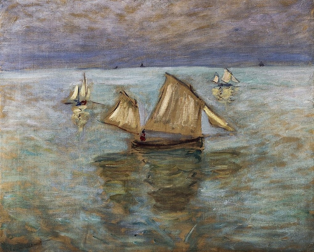 Barques de pêche à Pourville (1882)