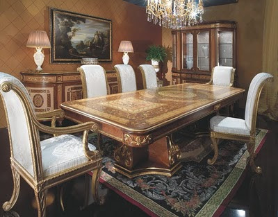 Dining Rooms Tables on Italian Classic Furniture    Italian Dining Room In Neo Classic Style