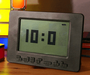 Tetris Digital Alarm Clock Lets You Know It Is Time To Wake Up With Falling Block Numbers