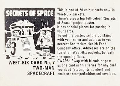 1968 Weet-Bix : Secrets of Space #7 - Two-Man Spacecraft