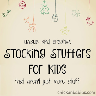 such fun and creative ideas for kids' stockings! Not your usual list. 