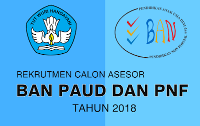  Dalam rangka memenuhi kebutuhan Asesor BAN PAUD dan PNF di Provinsi sebagai Asesor PAUD Info Rekrutmen Calon Asesor BAN PAUD dan PNF Tahun 2018