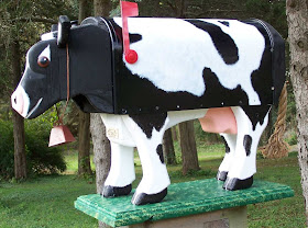 cow mailbox