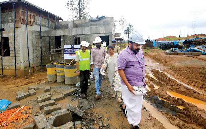 എൽസ്റ്റൺ എസ്റ്റേറ്റിൽ നിർമിക്കുന്ന ടൗൺഷിപ്പിലെ മാതൃകാവീടിന്റെ നിർമാണം അന്തിമഘട്ടത്തിൽ