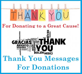 Thank You Messages Donations