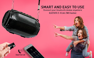 Ubon Wireless SP-43 Multi Function Bluetooth Speaker with Memory Card Slot, FM Radio, USB Pen Drive Slot, Microphone, AUX, Hands Free Calling || Portable Mini Best Quality Wireless Speaker with RGB Light, TWS Function
