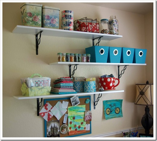 Sewing Room Shelving