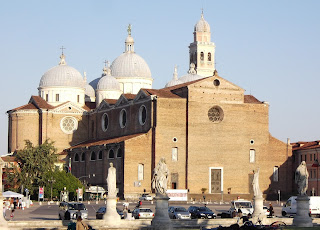 The Basilica di Santa Giustina is a former abbey adjoining the wide Prato della Valle piazza
