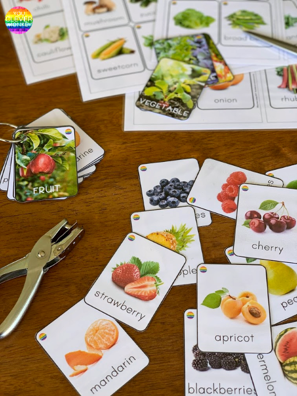 Fruit and Vegetable Flashcards | you clever monkey