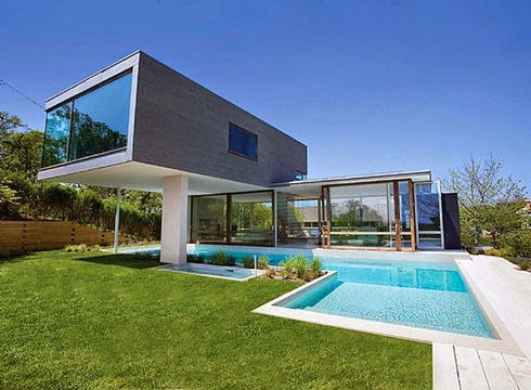Plan de maison avec piscine Faire construire sa maison - plan maison contemporaine avec piscine intérieure