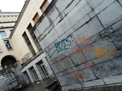 Graffiti à Bruxelles, Mont des Arts, byrrh